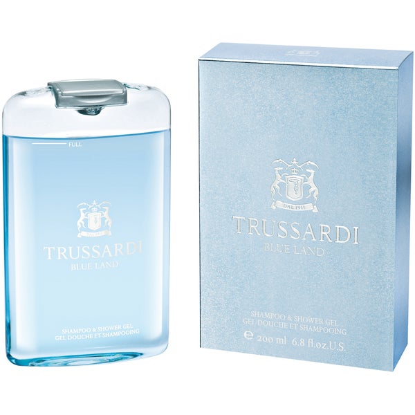 Trussardi Blue Land Shampoo and Shower Gel (200ml)
