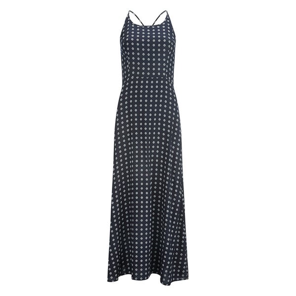 Superdry Women's Slinky Print Maxi Dress - Navy Ikat Dot