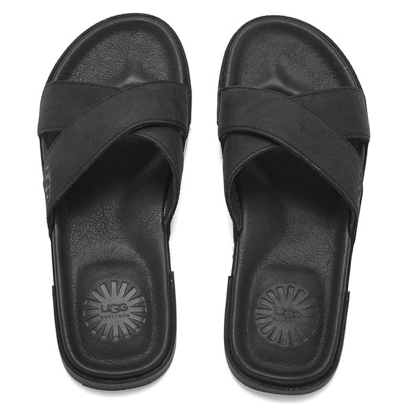 UGG Men's Ithan Nubuck Slide Sandals - Black