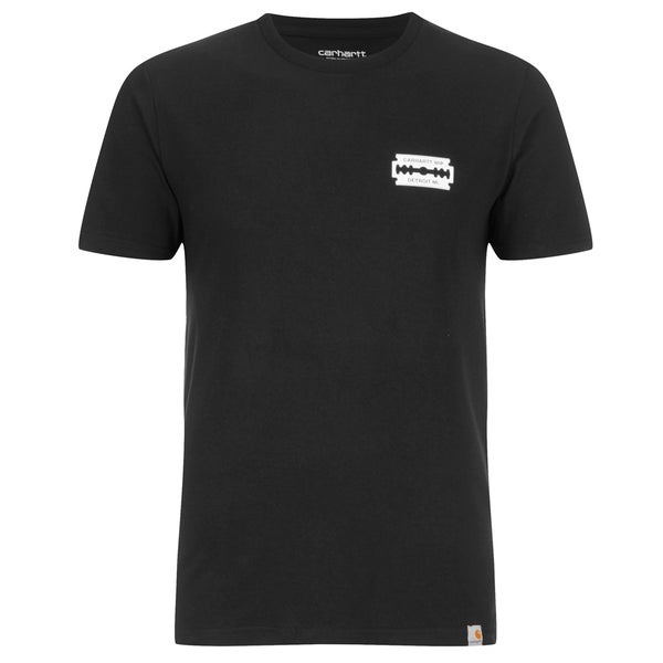 Carhartt Men's Short Sleeve Razor with Back Print Black T-Shirt - Black