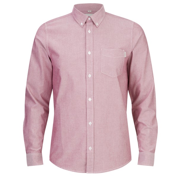 Carhartt Men's Rodgers Long Sleeve Pocket Oxford Shirt - Cordovan
