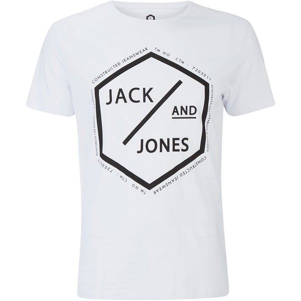 T -Shirt Jack & Jones pour Homme Core Hex -Blanc