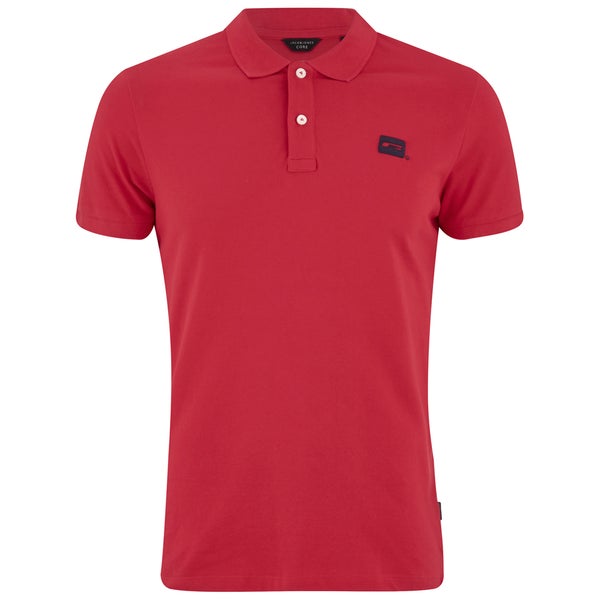 Jack & Jones Men's Core Basic Polo Shirt - Chinese Red