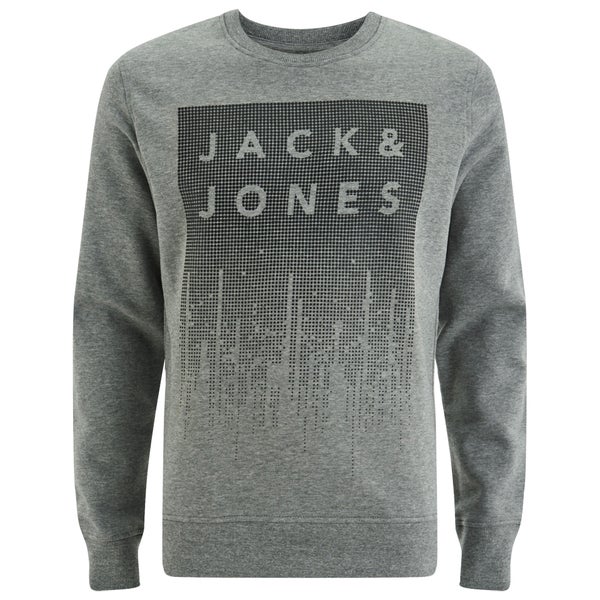 Jack & Jones Men's Core Noise Sweatshirt - Light Grey Melange