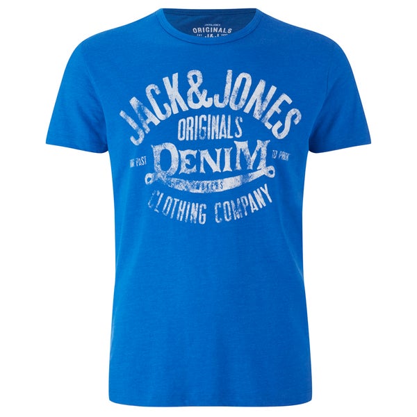 T -Shirt Jack & Jones pour Homme Originals Raffa NOOS -Bleu Impérial