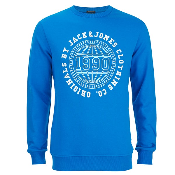 Sweatshirt Jack & Jones pour Homme Originals Steven -Bleu Impérial