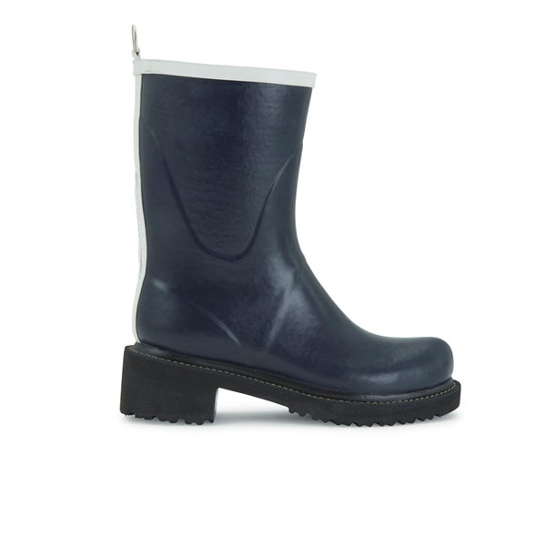 Ilse Jacobsen Women's Contrast Short Rubber Boots - Dark Indigo