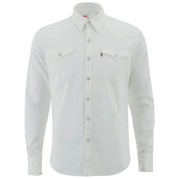 Levi's Men's Barstow Western Shirt - Whisper White