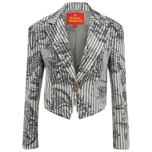 Vivienne Westwood Red Label Women's Cropped Lou Lou Jacket - Ticking Print