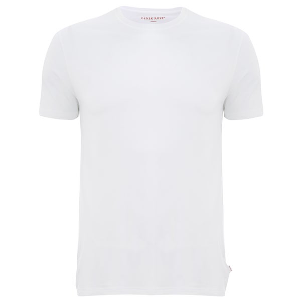 Derek Rose Basel 1 Men's Crew Neck T-Shirt - White