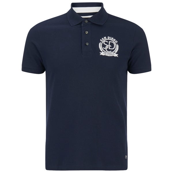 Produkt Men's Embroidered Polo Shirt - Navy Blazer