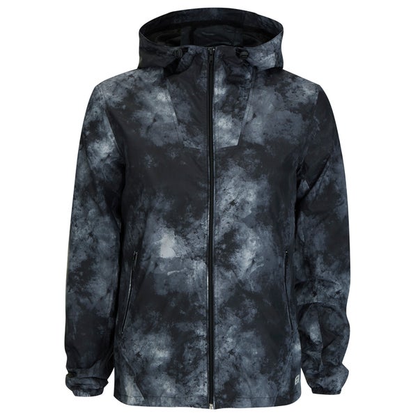 Produkt Men's Lightweight Printed Hooded Jacket - Forest Night