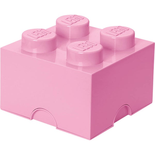 LEGO® lichtroze opslagsteen met 4 noppen