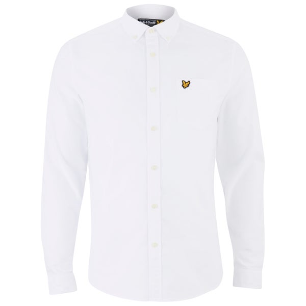 Lyle & Scott Men's Long Sleeve Oxford Shirt - White