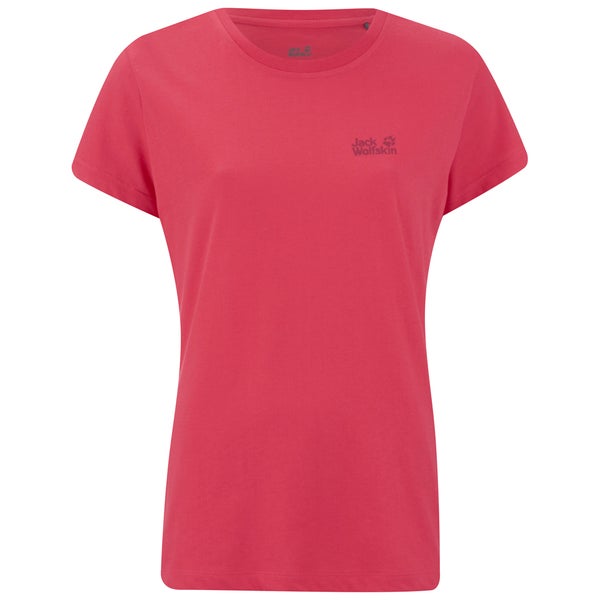 Jack Wolfskin Women's Essential Function T-Shirt - Hibiscus Red