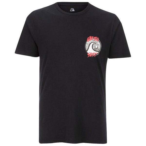 Quiksilver Men's Ghetto Surf Back Print T-Shirt - Black
