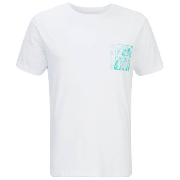 Quiksilver Men's White Light Back Print T-Shirt - White