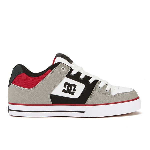 DC Shoes Men's Pure Trainers - Grey/Black/Red