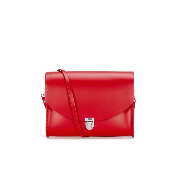 The Cambridge Satchel Company Women's Large Push Lock Cross Body Bag - Monaco Red