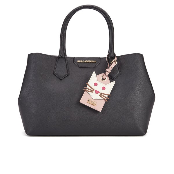 Karl Lagerfeld Women's Small K/Shopper Saffiano Bag - Black