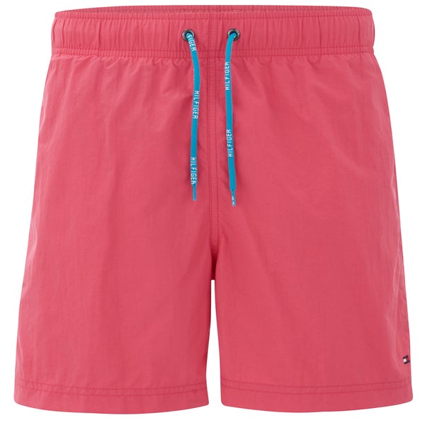 Tommy Hilfiger Men's Solid Swim Shorts - Claret Red