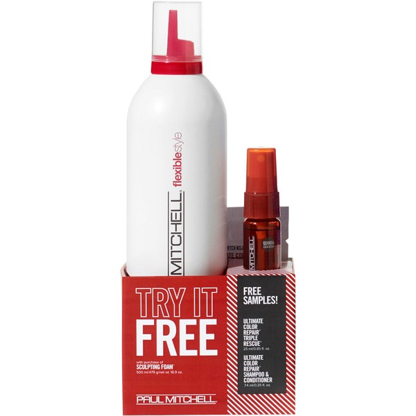 Paul Mitchell Sculpting Foam with FREE Ultimate Color Repair Sample (Worth £32.25)