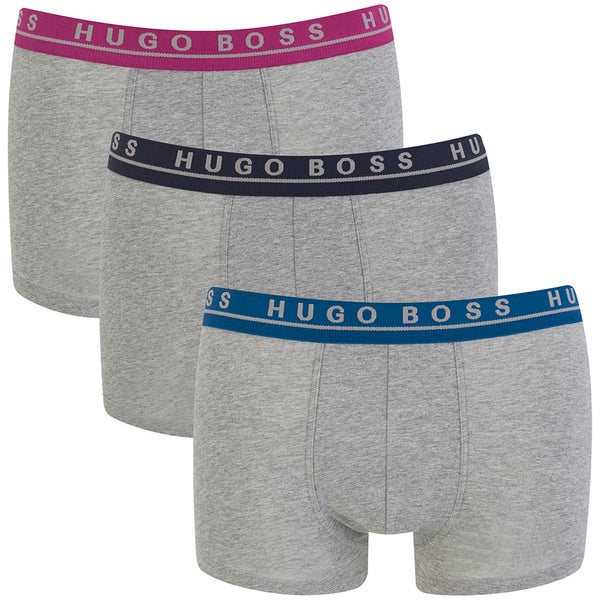 BOSS Hugo Boss Men's 3 Pack Boxer Shorts - Grey
