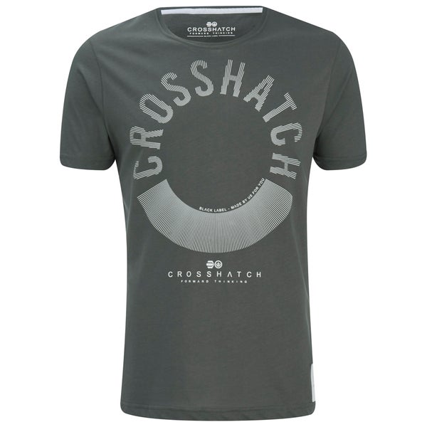 T-Shirt Crosshatch "Sunrise" -Homme -Noir