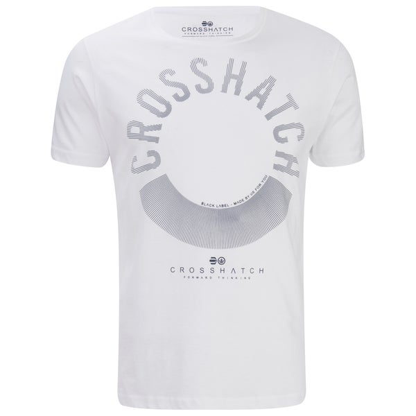 T-Shirt Crosshatch "Sunrise" -Homme -Blanc
