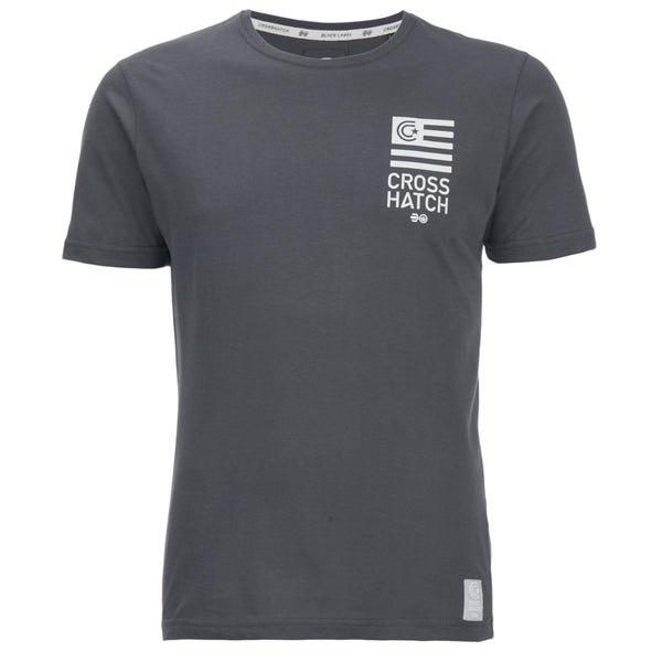 T-Shirt Crosshatch "Formalhaut" -Homme -Gris