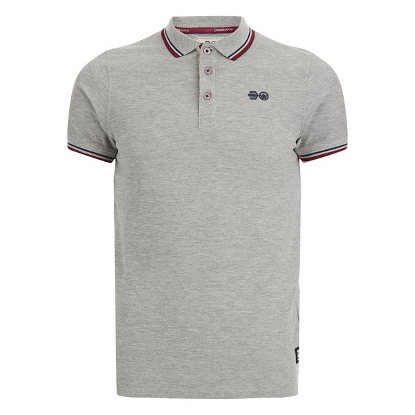 Polo Crosshatch "Downtalk" -Homme -Gris