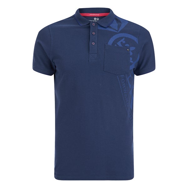 Polo Homme Homme Crosshatch "Pacific" - Bleu Marine