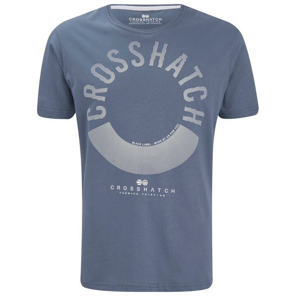 T-Shirt Crosshatch "Sunrise" -Homme -Bleu Vintage