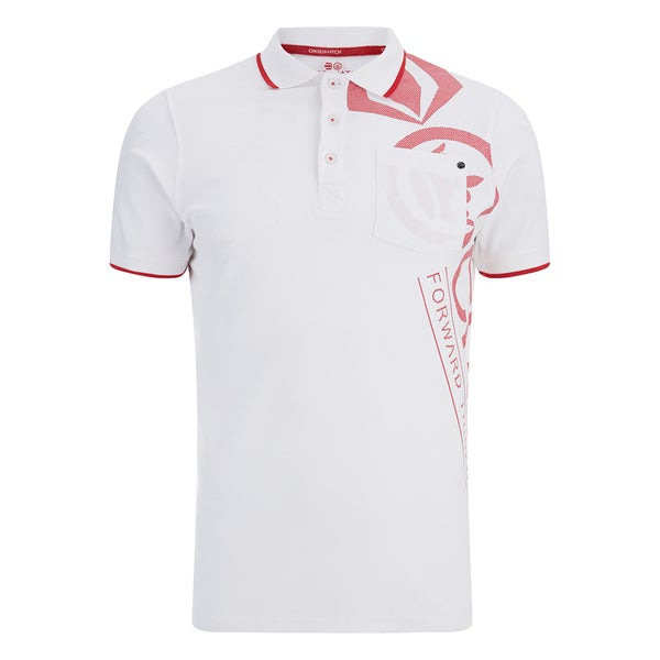 Polo Crosshatch "Pacific" -Homme -Blanc