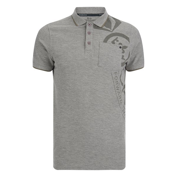 Polo Crosshatch "Pacific" -Homme -Chiné