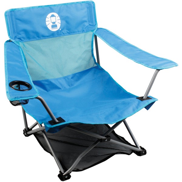 Coleman Low Quad Folding Chair - Blue