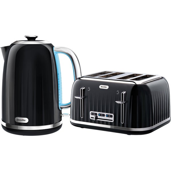 Breville Impressions Collection Kettle and Toaster Bundle - Black