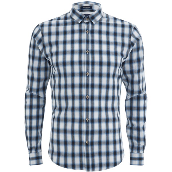 Scotch & Soda Men's Shadow Check Long Sleeved Shirt - Multi