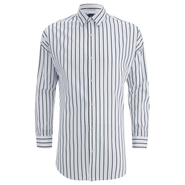 Scotch & Soda Men's Striped Oxford Shirt - White