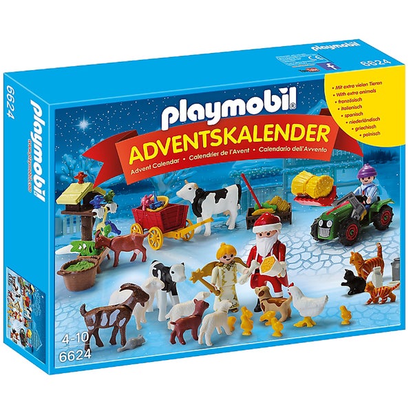 Playmobil –Calendrier de l'Avent "Père Noël à la ferme" (6624)