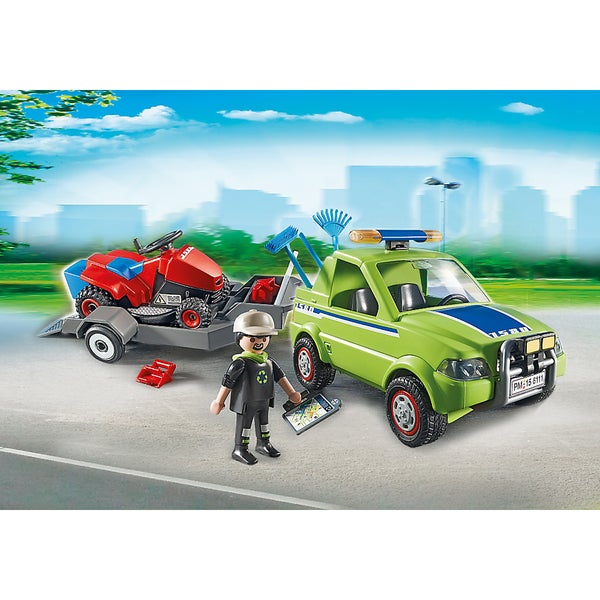 Playmobil City Action Landscaper with Lawn Mower (6111)