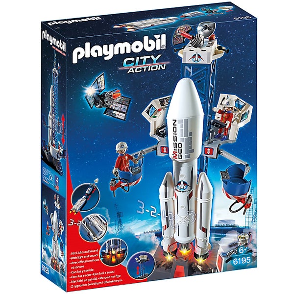 Base de lancement avec fusée -Playmobil (6195)