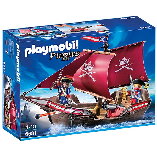 Playmobil Pirates: Soldatenzeilschip met kanonnen (6681)
