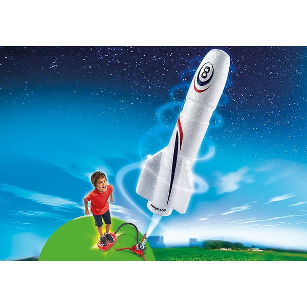 Playmobil rakete mit spring booster (6187)