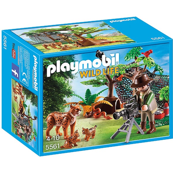 Playmobil Wild Life Lynx Family with Cameraman (5561)