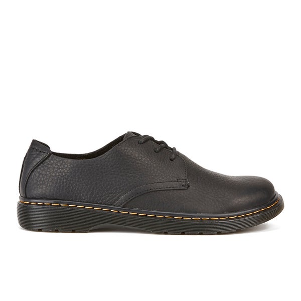 Dr. Martens Men's Revive Bexley Grizzly Leather 3-Eye Derby Shoes - Black