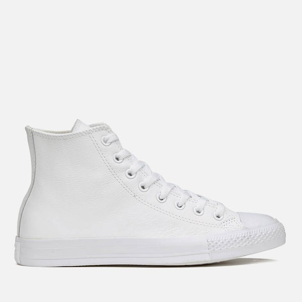 chuck taylor all star platform clean leather high top white