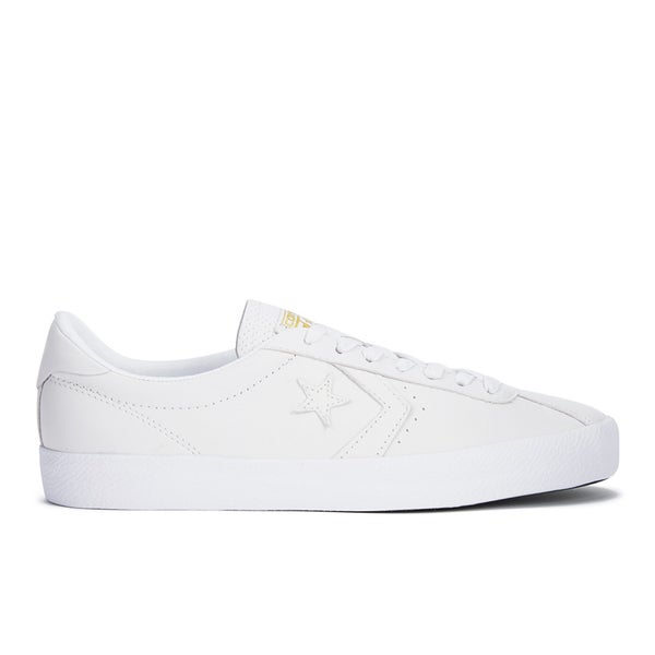 Converse Men's CONS Breakpoint Premium Leather Trainers - White/Gold