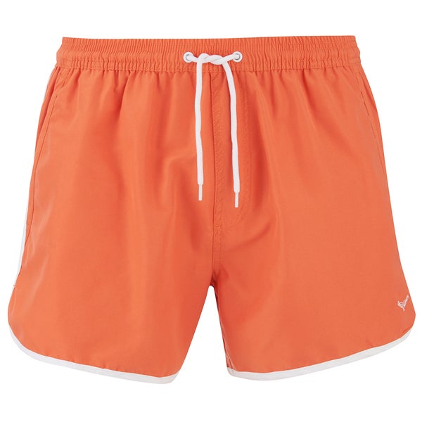 Shorts de Bain Rétro Threadbare Homme -Orange