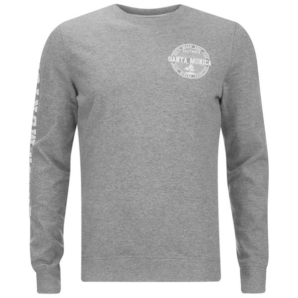 Threadbare Men's Michigan Crew Neck Sweatshirt - Grey